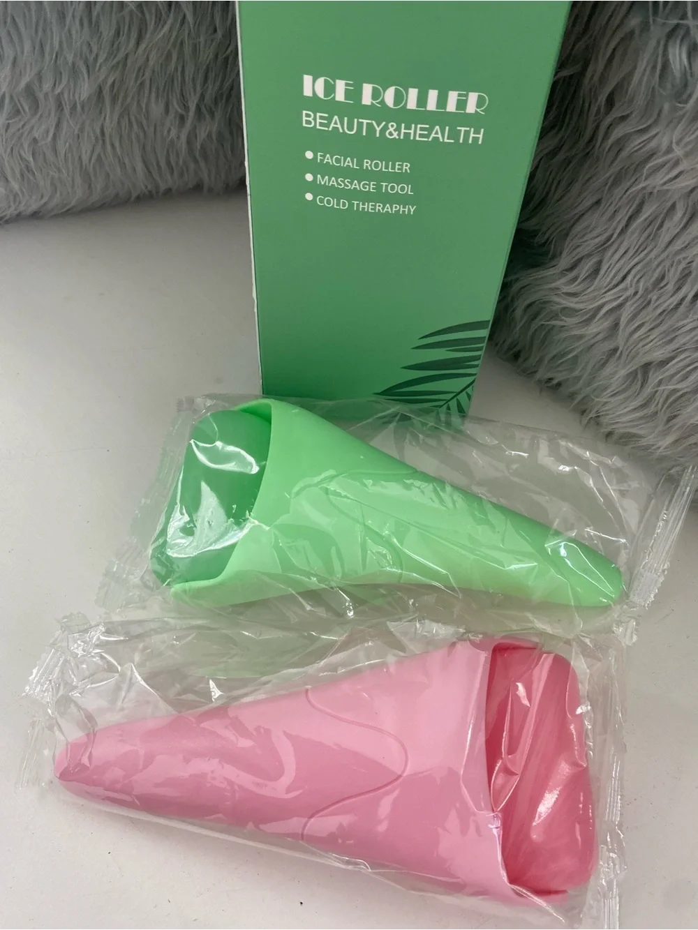 Beauty&Health Facial Ice Rollers - Pink & Green
